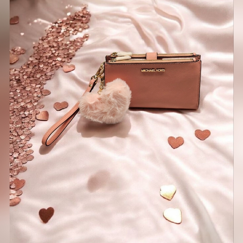 Nwt Michael Kors Jet Set Travel Wristlet Wallet Double Zip